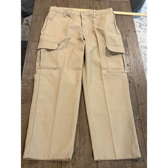 Red Kap Men's Pleated Twill Work Pants 38x30 Construction Heavy Duty 2 pairs - Picture 3 of 6